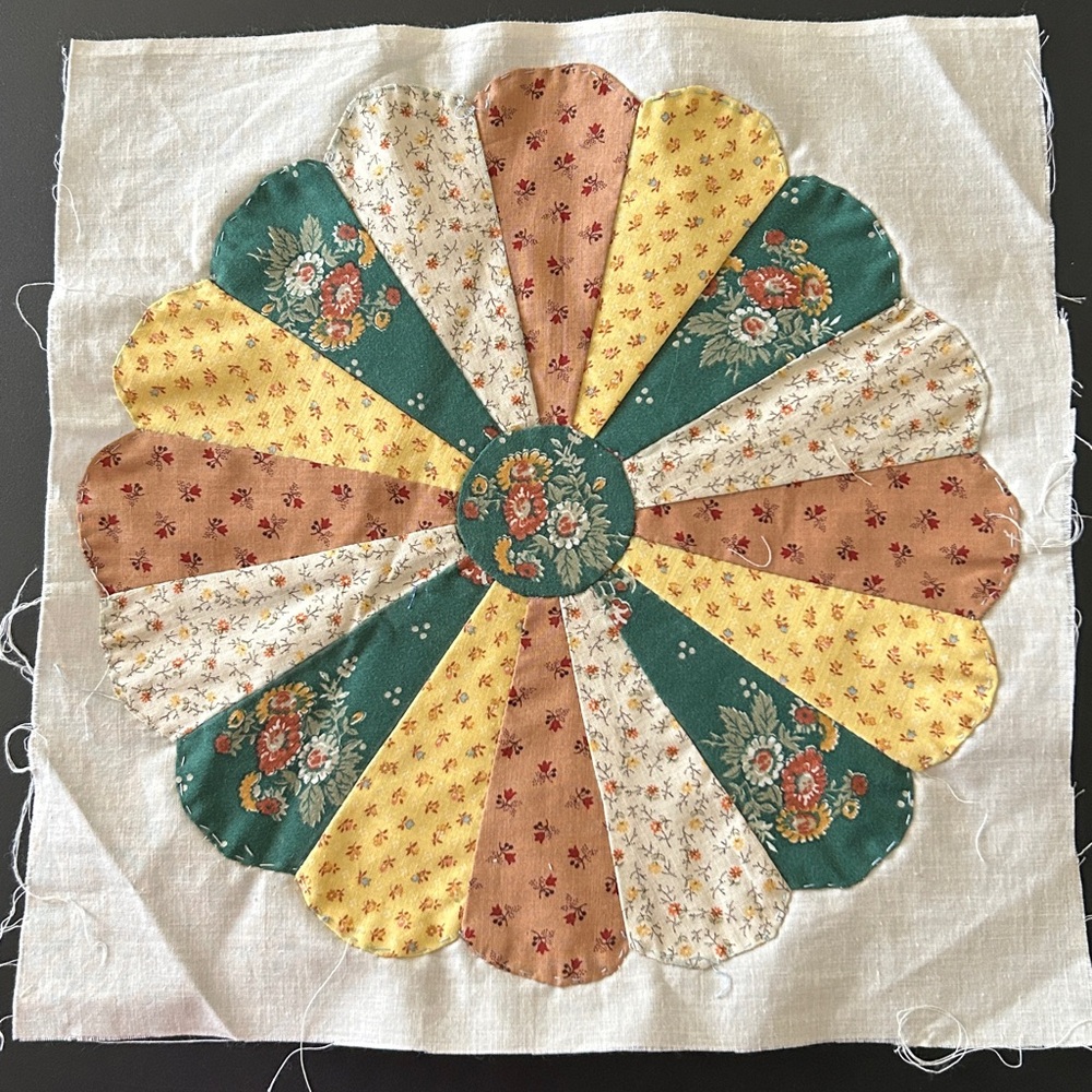 Handmade unfinished Vintage Quilt Blocks Lot of 12 Size 13”x13” - Picture 2 of 14